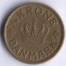 Монета 1/2 кроны. 1924 год, Дания. HCN;GJ.