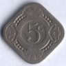 Монета 5 центов. 1923 год, Нидерланды.