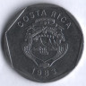 Монета 5 колонов. 1983 год, Коста-Рика.