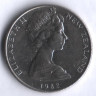 Монета 10 центов. 1982 год, Новая Зеландия.