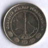 Монета 10 тенге. 2009 год, Туркменистан.