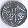 Монета 5 пфеннигов. 1953 год (Е), ГДР.