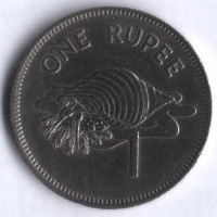 Монета 1 рупия. 1982 год, Сейшельские острова.