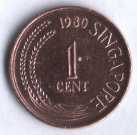 1 цент. 1980 год, Сингапур.