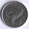 Монета 20 сен. 1992 год, Малайзия.