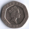 Монета 20 пенсов. 1995 год, Великобритания.