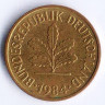 Монета 5 пфеннигов. 1984(F) год, ФРГ.
