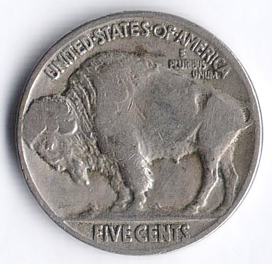 Монета 5 центов. 1935 год, США.