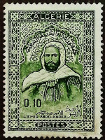 Почтовая марка (0,1 d.). "Эмир Абд аль-Кадир". 1969 год, Алжир.