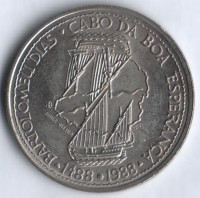 Монета 100 эскудо. 1988 год, Португалия. Бартоломеу Диаш.