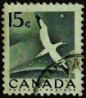 Почтовая марка (15 c.). "Национальная неделя дикой природы". 1954 год, Канада. Почтовая марка (15 c.). "Национальная неделя дикой природы". 1954 год, Канада.