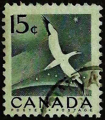 Почтовая марка (15 c.). "Национальная неделя дикой природы". 1954 год, Канада.