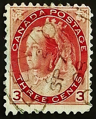 Почтовая марка. "Королева Виктория". 1898 год, Канада.
