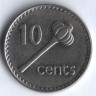10 центов. 1996 год, Фиджи.