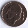 Монета 50 сантимов. 1968 год, Бельгия (Belgique).