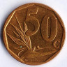 Монета 50 центов. 2013 год, ЮАР. South Africa - Afrika-Dzonga.