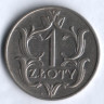 Монета 1 злотый. 1929 год, Польша.