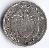 Монета 10 сентаво. 1913 год, Колумбия.
