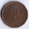 Монета 1 цент. 1984 год, Канада.