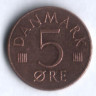 Монета 5 эре. 1984 год, Дания. R;B.