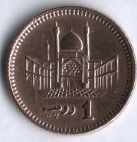 Монета 1 рупия. 2004 год, Пакистан.