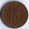 Монета 2 эре. 1950 год, Норвегия.