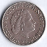 Монета 1 гульден. 1965 год, Нидерланды.
