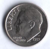 10 центов. 1989(P) год, США.