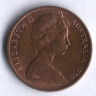 Монета 1 цент. 1976 год, Австралия.