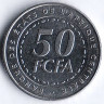 Монета 50 франков. 2020 год, Центрально-Африканские Штаты.