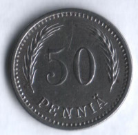 50 пенни. 1944 год, Финляндия.