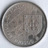 Монета 100 эскудо. 1989 год, Португалия. Открытие Азорских островов.