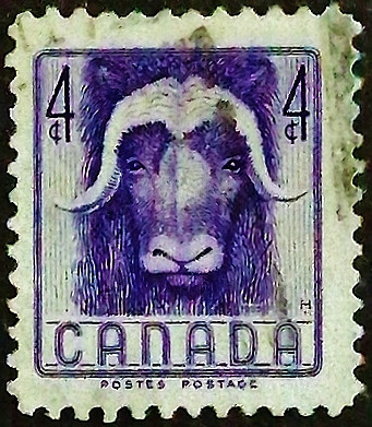 Почтовая марка (4 c.). "Национальная неделя дикой природы". 1955 год, Канада.