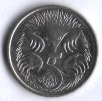 Монета 5 центов. 2013 год, Австралия.