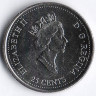 Монета 25 центов. 2000 год, Канада. Миллениум. Достижения.