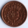 Монета 1 эскудо. 1965 год, Ангола (колония Португалии).