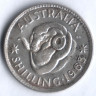 Монета 1 шиллинг. 1963(m) год, Австралия.
