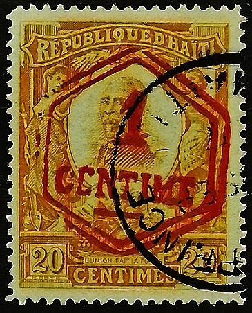 Почтовая марка (1 c.). "Генерал Пьер Норд Алексис (a)". 1907 год, Гаити.