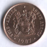 1 цент. 1987 год, ЮАР.