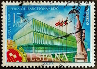 Почтовая марка. "50-летие Барселонской ярмарки". 1970 год, Испания.