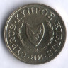 Монета 1 цент. 2004 год, Кипр.