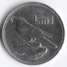 Монета 1 лира. 1991 год, Мальта.