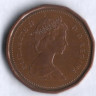 Монета 1 цент. 1986 год, Канада.