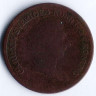 Монета 2/3 скиллинга. 1842 год, Швеция.