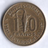 Монета 10 франков. 1971 год, Западно-Африканские Штаты.
