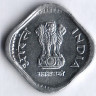 Монета 5 пайсов. 1992(H) год, Индия.