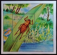 Мини-блок. "Насекомые". 1987 год, Вьетнам.