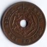 Монета 1/2 пенни. 1952 год, Южная Родезия.