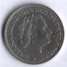 Монета 1 гульден. 1969 год, Нидерланды. (Рыбка).