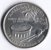 25 центов. 2009(P) год, США. Американское Самоа.